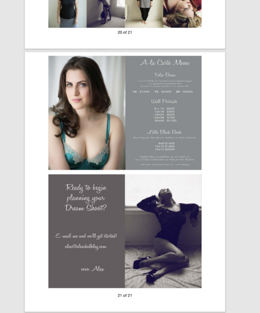 Alex Loveland Boudoir | The Ultimate Photographer's Guides Bundle