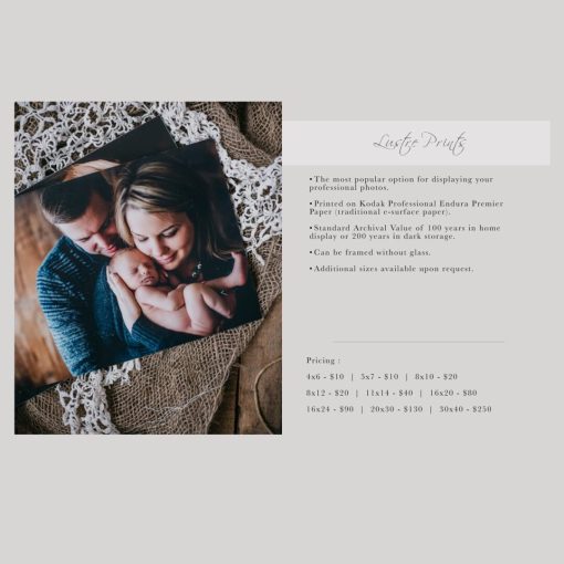 Twig & Olive Photography - Print and Product Selling Guide