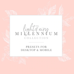 Pretty Presets and Actions – Light & Airy Millenium Preset Collection