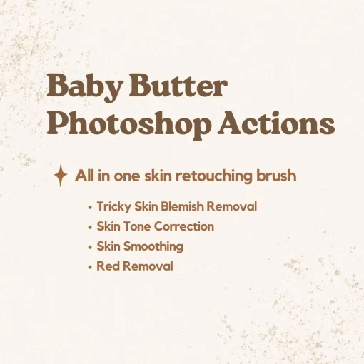 Jessica G Photography - Baby Butter Newborn Skin Retouching Photoshop Actions