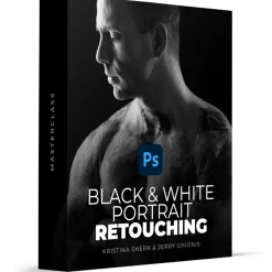 Sharkpixel - Black & White Portrait Retouching Masterclass by Kristina Sherk & Jerry Ghionis